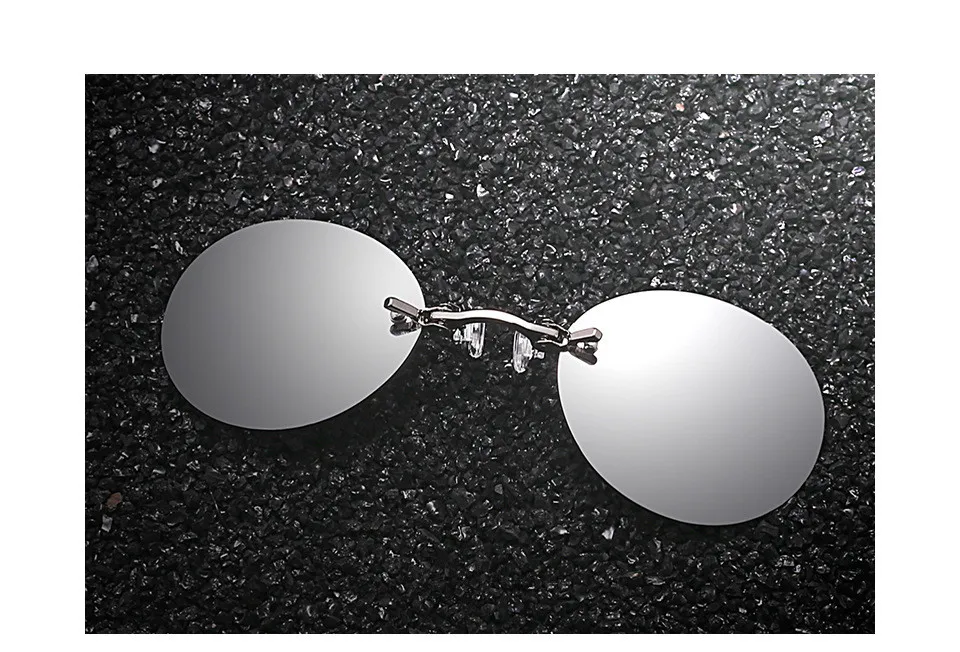 Oulylan Matrix Morpheus Round Rimless Sunglasses Men Classic Clamp Nose Sun Glasses Mens Mini Frameless Brand Design Glasses 15