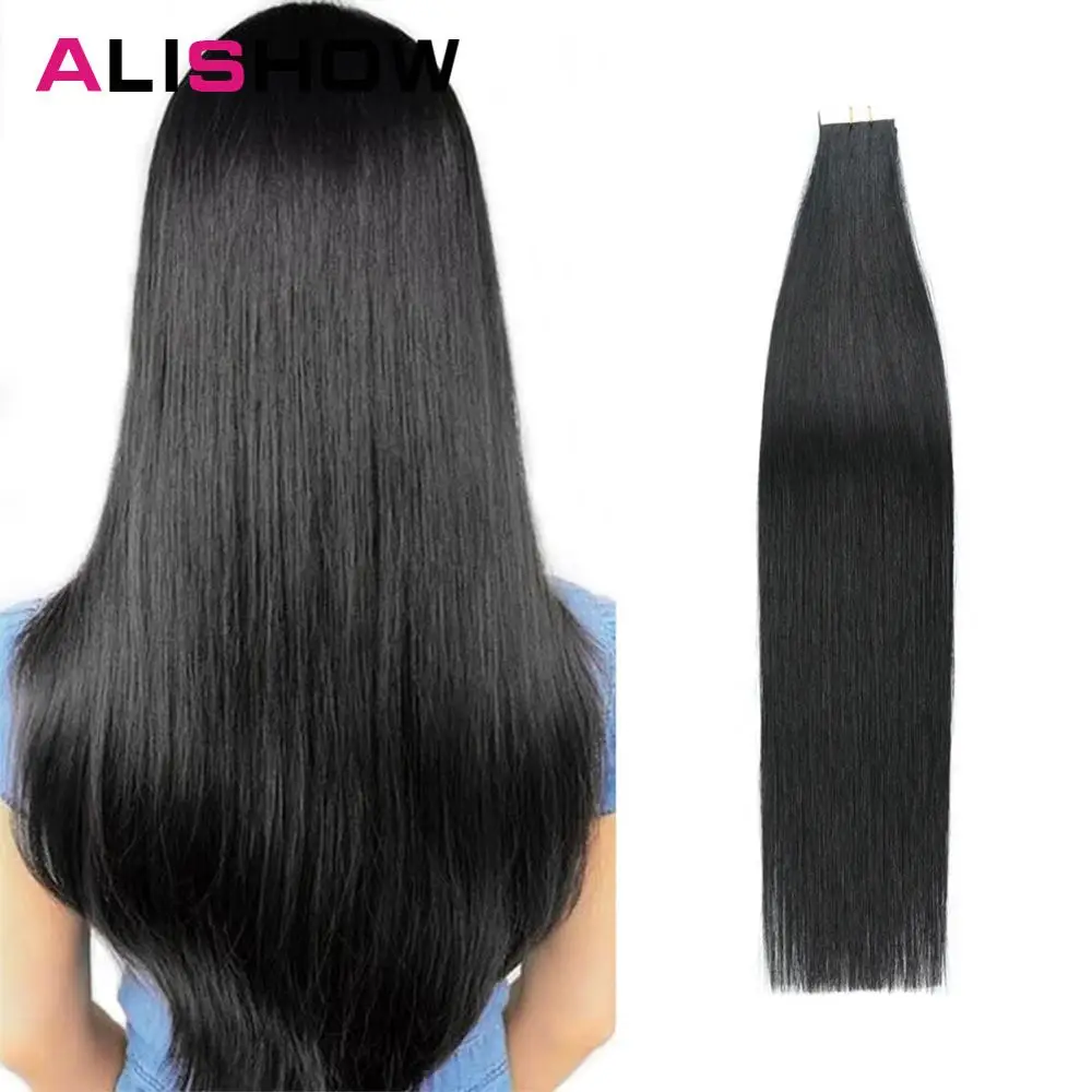 Alishow Tape In Remy Human Hair Extensions Double Drawn Hair Straight Invisible Skin Weft PU Tape On Hair Extensions
Alishow Tape In Remy Human Hair Extensions Double Drawn Hair Straight Invisible Skin Weft PU Tape On Hair Extensions