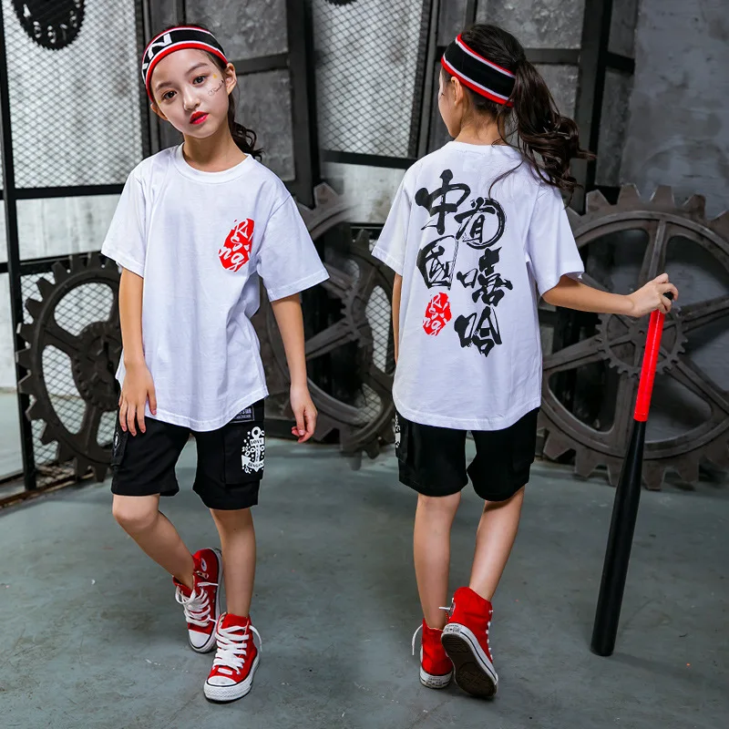 Children Fashion Hip Hop Dance Costume Kids T-shirt + Pants Street Dance Clothing Girl Boy Jazz Dance Wear Stage Dress 90
Children Fashion Hip Hop Dance Costume Kids T-shirt + Pants Street Dance Clothing Girl Boy Jazz Dance Wear Stage Dress 90