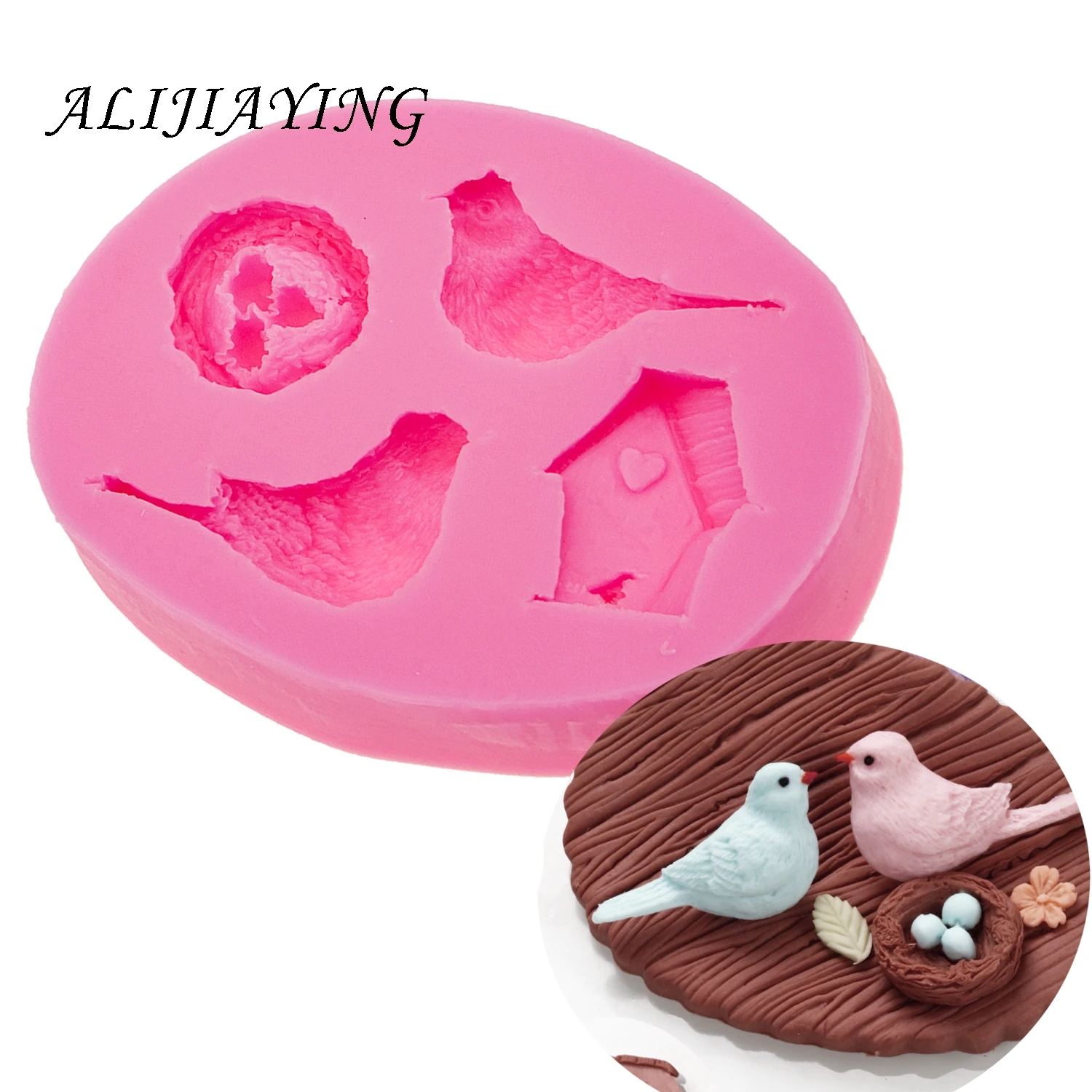 Bird nest and egg shape silicone molds Fondant Cake tool for Cupcake Decorating Sugarpaste Craft Bakeware D0556
Bird nest and egg shape silicone molds Fondant Cake tool for Cupcake Decorating Sugarpaste Craft Bakeware D0556