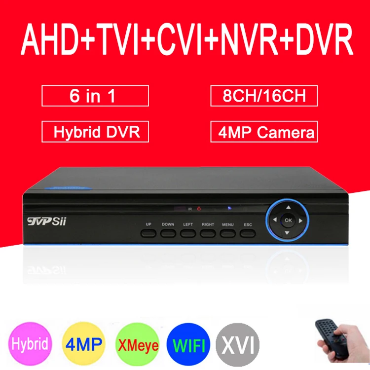 Blue XMeye Panel Hi3531A H264+ 4MP 16CH/8CH 6in1 Hybrid Coaxial TVi CVI NVR AHD CCTV DVR Surveillance Video Recoder Freeshipping
Blue XMeye Panel Hi3531A H264+ 4MP 16CH/8CH 6in1 Hybrid Coaxial TVi CVI NVR AHD CCTV DVR Surveillance Video Recoder Freeshipping