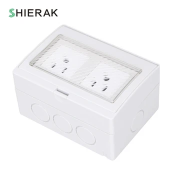 SHIERAK Outdoor IP55 Waterproof Socket Dust-proof Double US Standard Power Socket Wall Electrical Outlet With Cover 13A 110V
SHIERAK Outdoor IP55 Waterproof Socket Dust-proof Double US Standard Power Socket Wall Electrical Outlet With Cover 13A 110V