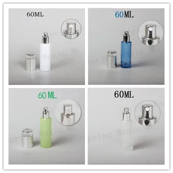 60ML Blue/Green/Frosted/White Glass Bottle With Silver Lotion Pump/Sprayer,2oz Skin Care Container,Perfume/Foundation Vials
60ML Blue/Green/Frosted/White Glass Bottle With Silver Lotion Pump/Sprayer,2oz Skin Care Container,Perfume/Foundation Vials