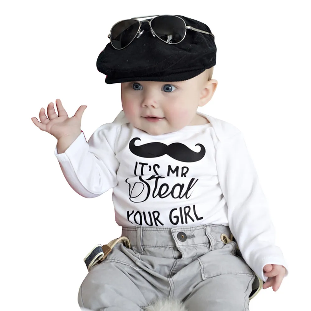 ONTO-MATO 2019 Toddler Kid Boy Moustache Print Long Sleeve Romper Bodysuit Vest T-shirt Abito in cotone a maniche lunghe#30
ONTO-MATO 2019 Toddler Kid Boy Moustache Print Long Sleeve Romper Bodysuit Vest T-shirt Abito in cotone a maniche lunghe#30
