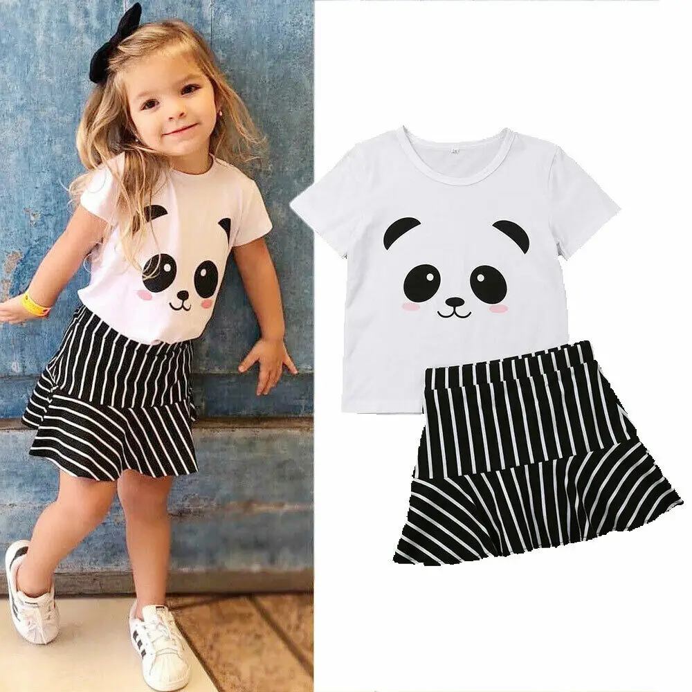 Pudcoco 2019 Summer Panda Newborn Kids Baby Girl Clothes Cute Tops T-shirt+Striped Skirt Set 2PCS
Pudcoco 2019 Summer Panda Newborn Kids Baby Girl Clothes Cute Tops T-shirt+Striped Skirt Set 2PCS