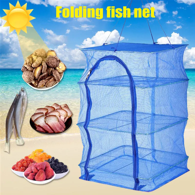 New Foldable 4 Layers Drying Fishing Net Rack Hanging Vegetable Fish Dishes Dryer PE Hanger Fish Net XD88
New Foldable 4 Layers Drying Fishing Net Rack Hanging Vegetable Fish Dishes Dryer PE Hanger Fish Net XD88