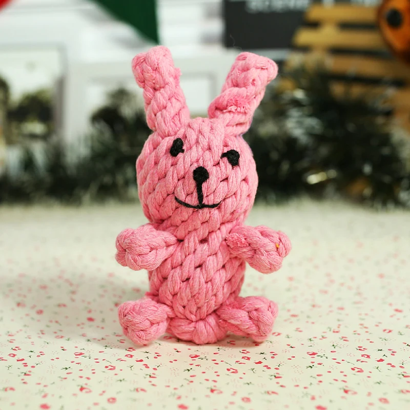 Dog Toys Chew Cotton Pet Dog Puppy Chew Toys Rope Plait Toy Knot Teeth Cleaning Tools Cute Rabbit
Dog Toys Chew Cotton Pet Dog Puppy Chew Toys Rope Plait Toy Knot Teeth Cleaning Tools Cute Rabbit
