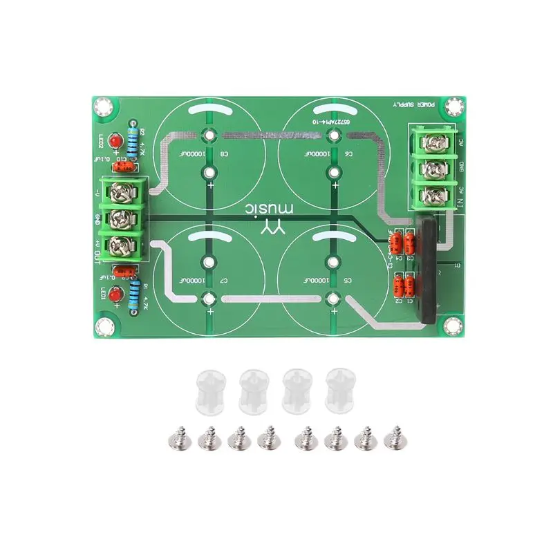 Dual Power Rectifier Filter Power Supply Module Empty Circuit Board for TDA8920 LM3886 TDA7293 Amplifier
Dual Power Rectifier Filter Power Supply Module Empty Circuit Board for TDA8920 LM3886 TDA7293 Amplifier