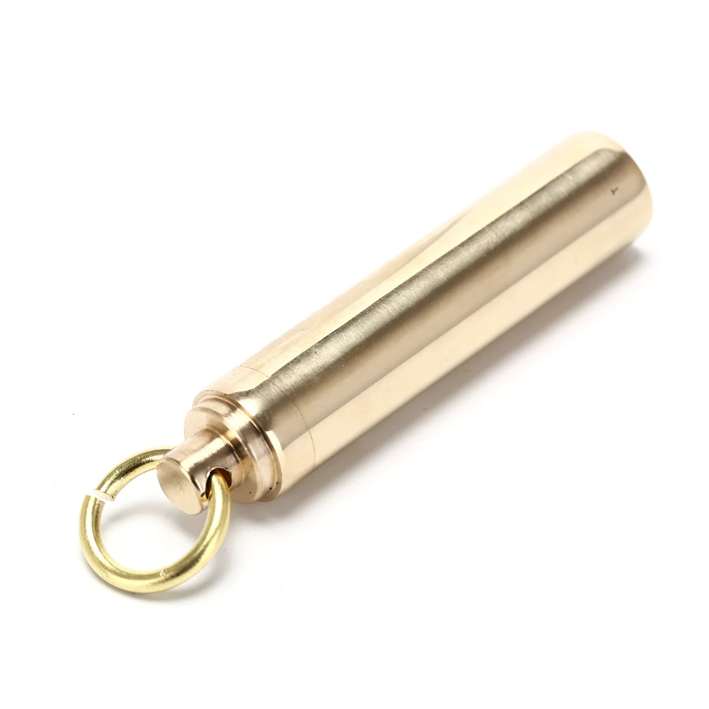 1PCS Mini Brass Medicine Box Waterproof Pills Case Container Medicine Bottle Keychain Outdoor Emergency Gear Tool EDC Survival
1PCS Mini Brass Medicine Box Waterproof Pills Case Container Medicine Bottle Keychain Outdoor Emergency Gear Tool EDC Survival