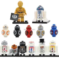 Single Sale C3PO R2D2 Robot C-3PO R2-D2 BB8 Building Blocks Models Bricks Kits Toys for Children image