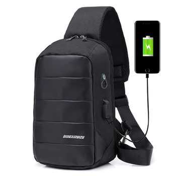 Fashion casual Female Shoulder Crossbody Bag USB Charging Men's Business Chest Pack bag male Anti-theft Package
Fashion casual Female Shoulder Crossbody Bag USB Charging Men's Business Chest Pack bag male Anti-theft Package