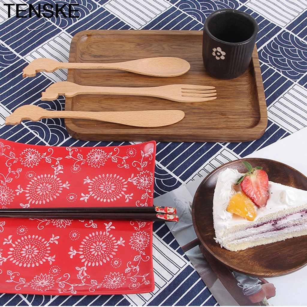 TENSKE Tableware 1pcs Fashion Wooden Cat Pattern Fork Spoon Kitchen Cooking Utensil Eating Tool Decor Flatware Kitchen 13.APR.5
TENSKE Tableware 1pcs Fashion Wooden Cat Pattern Fork Spoon Kitchen Cooking Utensil Eating Tool Decor Flatware Kitchen 13.APR.5