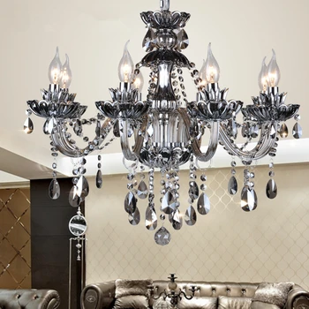 High Quality Smoke Gray K9 Crystal Chandeliers Resturant Viall Hotel Lobby Chandelier Light Fixture Lustre Cristal Lamp Avize
High Quality Smoke Gray K9 Crystal Chandeliers Resturant Viall Hotel Lobby Chandelier Light Fixture Lustre Cristal Lamp Avize