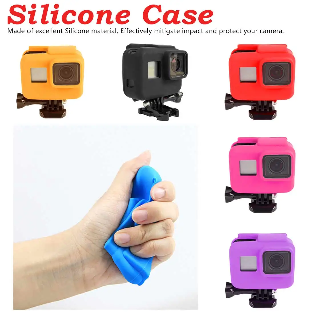 for Gopro Hero 5 Black/4/3+ waterproof case/border Silicone Case Electronic Equipment Other Accessories Waterproof | Электроника