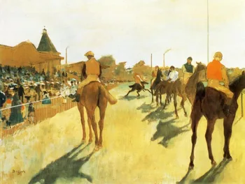 High quality Oil painting Canvas Reproductions Racehorses before the Stands (1872) By Edgar Degas hand painted
High quality Oil painting Canvas Reproductions Racehorses before the Stands (1872) By Edgar Degas hand painted