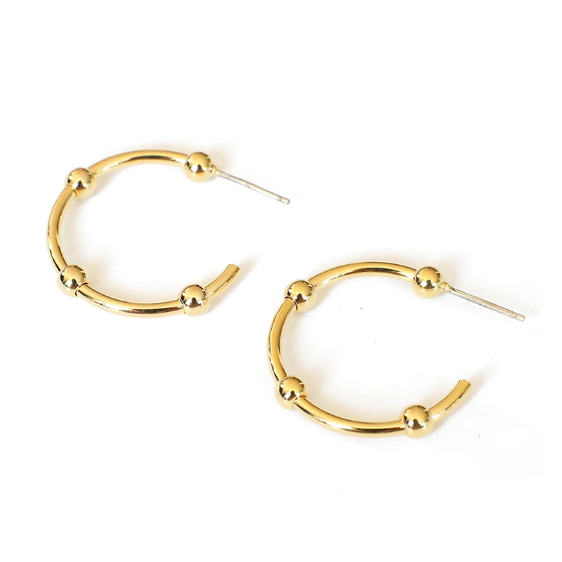 SRCOI Trendy Simple Gold Filled Balls Circle Earrings Small Round Beads Hoop Earrings Women Girls Party Gifts Hot Sell Oorbellen
SRCOI Trendy Simple Gold Filled Balls Circle Earrings Small Round Beads Hoop Earrings Women Girls Party Gifts Hot Sell Oorbellen