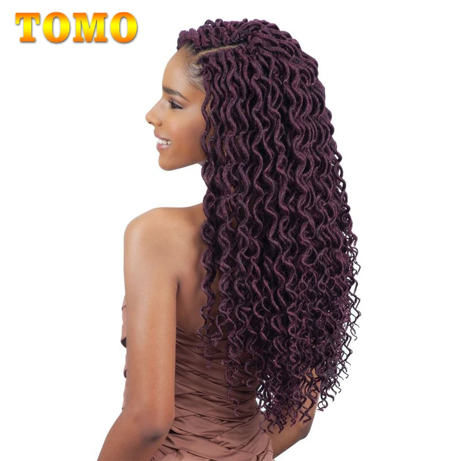 TOMO 24 Strands Curly Crochet Hair Twist Braids Dreadlocks Hair Extensions 18Inch Kanekalon Synthetic Braiding Hair 1-10 Packs
TOMO 24 Strands Curly Crochet Hair Twist Braids Dreadlocks Hair Extensions 18Inch Kanekalon Synthetic Braiding Hair 1-10 Packs