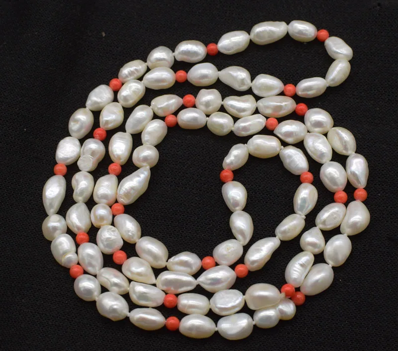 freshwater pearl white bearouqe 8-10mm and orange coral round 4mm necklace nature 40" FPPJ wholesale beads
freshwater pearl white bearouqe 8-10mm and orange coral round 4mm necklace nature 40" FPPJ wholesale beads