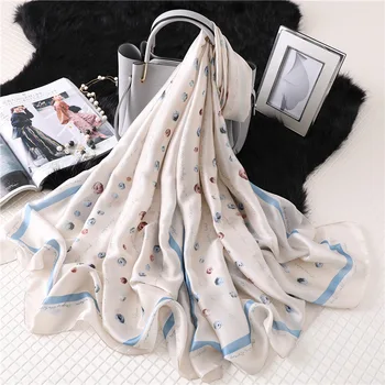 2020 Dot Women Silk Scarf Printed Shawls And Wraps Large Pashmina Lady Long Neck Scarves Winter Hijab Femme Bandana Beach Towel
2020 Dot Women Silk Scarf Printed Shawls And Wraps Large Pashmina Lady Long Neck Scarves Winter Hijab Femme Bandana Beach Towel