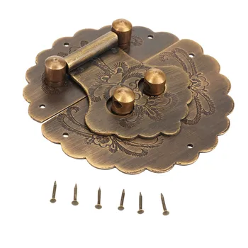 DRELD Antique Chinese Furniture Hardware Brass Hasp latch Jewelry Wooden Box Locking Buckle Hasp Lock Latch for Furniture
DRELD Antique Chinese Furniture Hardware Brass Hasp latch Jewelry Wooden Box Locking Buckle Hasp Lock Latch for Furniture