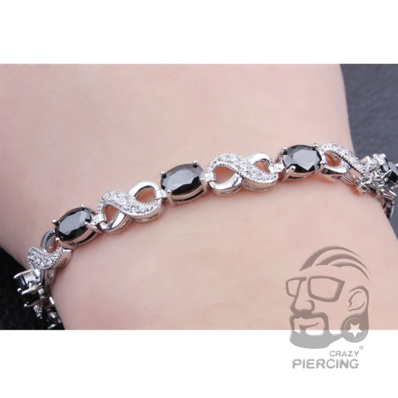 2017 Round Fashion Bracelets double-safety-clasps Silver color Trendy 19cm Prong Setting Crystal Link Chain New 1piece
2017 Round Fashion Bracelets double-safety-clasps Silver color Trendy 19cm Prong Setting Crystal Link Chain New 1piece