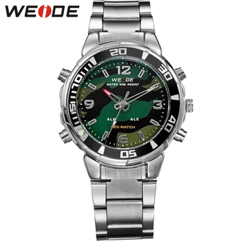 WEIDE Mens Sports Army Stopwatch Steel Strap Quartz Military LED Alarm Luminous Analog Digital Wristwatches relogios masculino
WEIDE Mens Sports Army Stopwatch Steel Strap Quartz Military LED Alarm Luminous Analog Digital Wristwatches relogios masculino