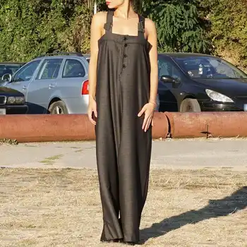 VONDA 2020 Sexy Sleeveless Playsuits Women Wide Leg Pants Summer Rompers Loose Jumpsuits Plus Size Overalls Retro Bottom 5XL
VONDA 2020 Sexy Sleeveless Playsuits Women Wide Leg Pants Summer Rompers Loose Jumpsuits Plus Size Overalls Retro Bottom 5XL