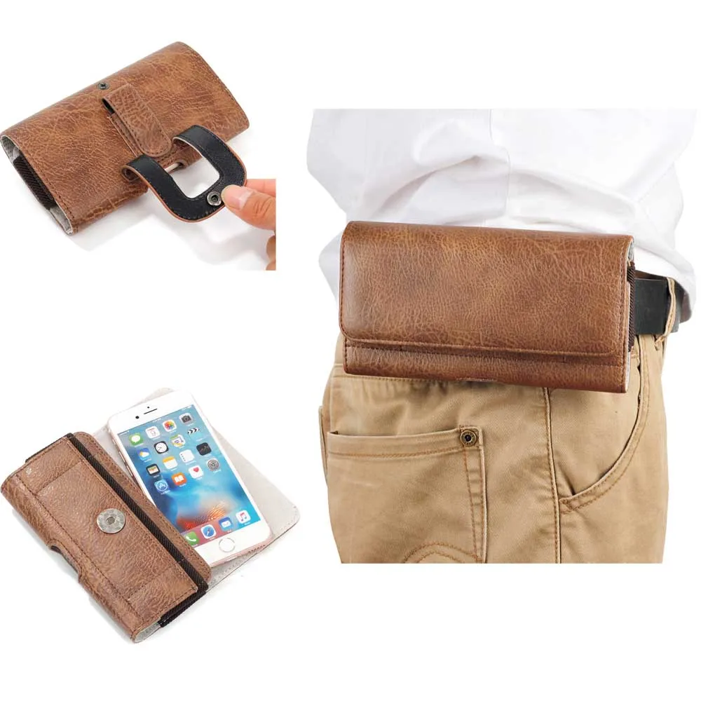 Leather Cell Phone Pouch Holster Horizontal Bags Hook Loop Belt Clip Case Waist Bag Coffee Smartphone Men Packs 4.7~6.3 inch
Leather Cell Phone Pouch Holster Horizontal Bags Hook Loop Belt Clip Case Waist Bag Coffee Smartphone Men Packs 4.7~6.3 inch