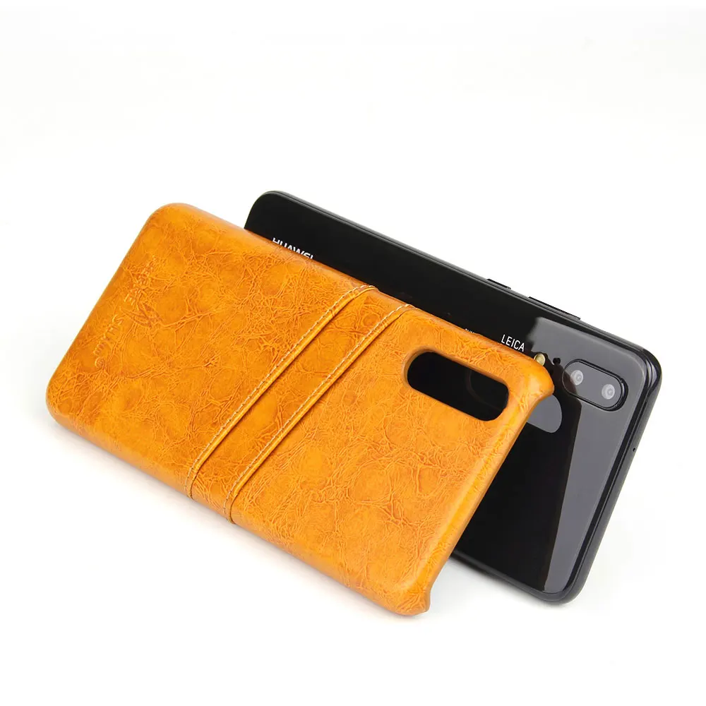 Ascromy For Huawei P20 Case Leather Card Holder Wallet Phone Back Hard Case Cover For Huawei P20 CardHolder Fundas Accessories (34)