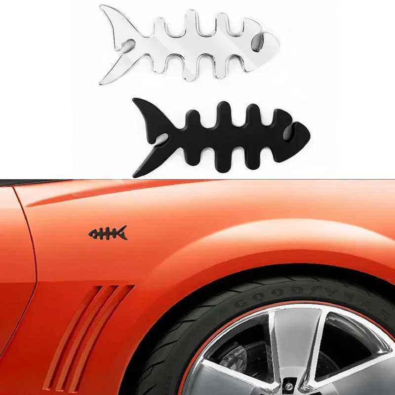 8*4CM 3D Metal Marine FISH BONES Car Sticker Decals Fishbone Personality Motorcycle Car Stickers And Decals
8*4CM 3D Metal Marine FISH BONES Car Sticker Decals Fishbone Personality Motorcycle Car Stickers And Decals