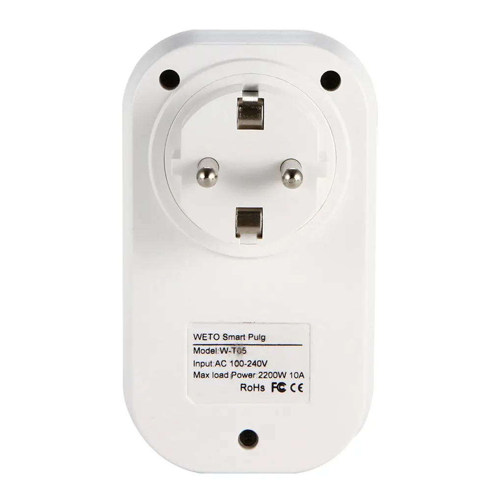 Smart Socket Wifi Mobile Phone Switch Timing Plug Voice Control Socket Wi-Fi Smart Plug with Energy Monitoring EU/UK
Smart Socket Wifi Mobile Phone Switch Timing Plug Voice Control Socket Wi-Fi Smart Plug with Energy Monitoring EU/UK