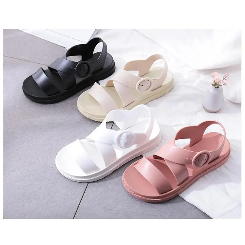 Women Flat Sandals Gladiator Open Toe Buckle Strap Soft Jelly Sandals Female Summer Casual Flat Platform For Girl Beach Shoes
Women Flat Sandals Gladiator Open Toe Buckle Strap Soft Jelly Sandals Female Summer Casual Flat Platform For Girl Beach Shoes