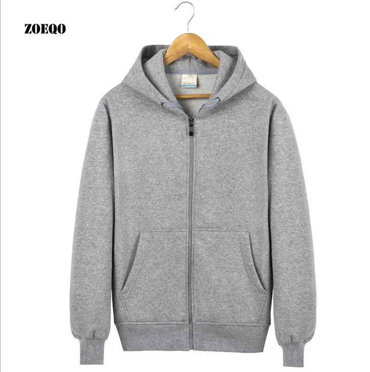 ZOEQO New men hooded fleece zip hoodie men thick solid color sweatshirt mens casual hoodies sportswear hooded sweatshirts
ZOEQO New men hooded fleece zip hoodie men thick solid color sweatshirt mens casual hoodies sportswear hooded sweatshirts