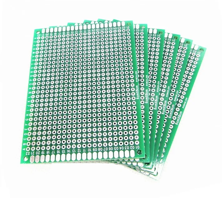 2PCS 6X8cm 6*8cm Double Side Prototype pcb Breadboard Universal for Arduino 2.54mm Glass Fiber Practice DIY Kit Tinned HASL
2PCS 6X8cm 6*8cm Double Side Prototype pcb Breadboard Universal for Arduino 2.54mm Glass Fiber Practice DIY Kit Tinned HASL