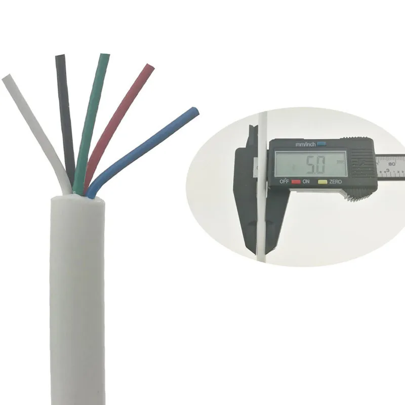 White Dimensions 5mm Soft Five 5 Core Silicone Wire Durable Soldering Station Handle Line For T12 936 937 907 9501 2028
White Dimensions 5mm Soft Five 5 Core Silicone Wire Durable Soldering Station Handle Line For T12 936 937 907 9501 2028