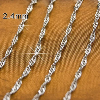 Stainless Steel 2.4mm Width Water Wave Chain Necklace Women Singapore Twisted Chain for Jewelry Making Sell by Meter Wholesale
Stainless Steel 2.4mm Width Water Wave Chain Necklace Women Singapore Twisted Chain for Jewelry Making Sell by Meter Wholesale