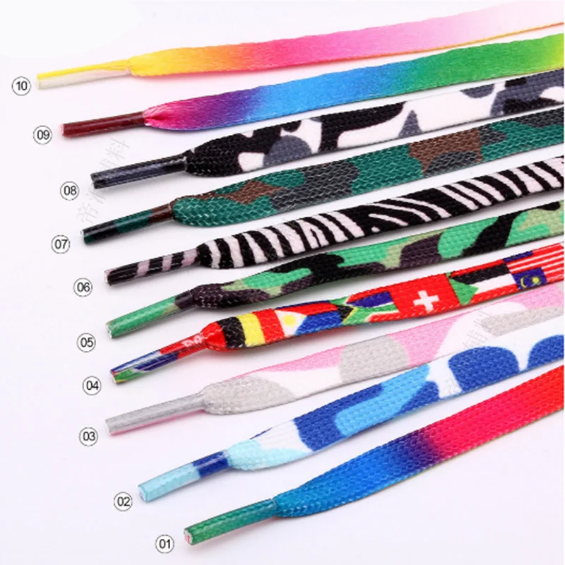 1pair Flat Candy Color Gradient Shoe Laces Party Camping Boots Shoelace Canvas Strings Shoelaces Growing National Flag Laces
1pair Flat Candy Color Gradient Shoe Laces Party Camping Boots Shoelace Canvas Strings Shoelaces Growing National Flag Laces
