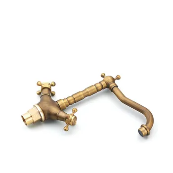 180 degree rotating vintage inspired brass kitchen faucet bathroom sink mixer conversion plug with double handle, bronze finish
180 degree rotating vintage inspired brass kitchen faucet bathroom sink mixer conversion plug with double handle, bronze finish
