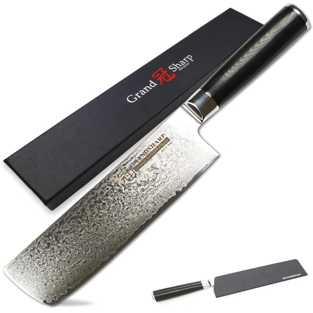 Damascus Nakiri Knife Japanese Steel Chef Slicing Vegetable Kitchen Knife G10 Handle Cooking Tools 67 layer vg10 Sharp Stainless
Damascus Nakiri Knife Japanese Steel Chef Slicing Vegetable Kitchen Knife G10 Handle Cooking Tools 67 layer vg10 Sharp Stainless