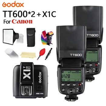 2X Godox TT600 With TTL HSS Flash Speedlite + X1T-C Trigger for Canon 1100D 1000D 7D 6D 60D 50D 600D Camera + 15*17 softbox
2X Godox TT600 With TTL HSS Flash Speedlite + X1T-C Trigger for Canon 1100D 1000D 7D 6D 60D 50D 600D Camera + 15*17 softbox