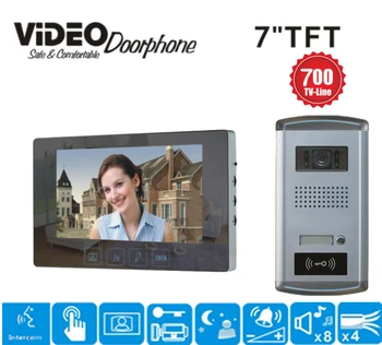 ZHUDELE Home security 7"LCD monitor Speakerphone intercom Color Video Door Phone doorbell access Control System IR doorphone 1v1
ZHUDELE Home security 7"LCD monitor Speakerphone intercom Color Video Door Phone doorbell access Control System IR doorphone 1v1