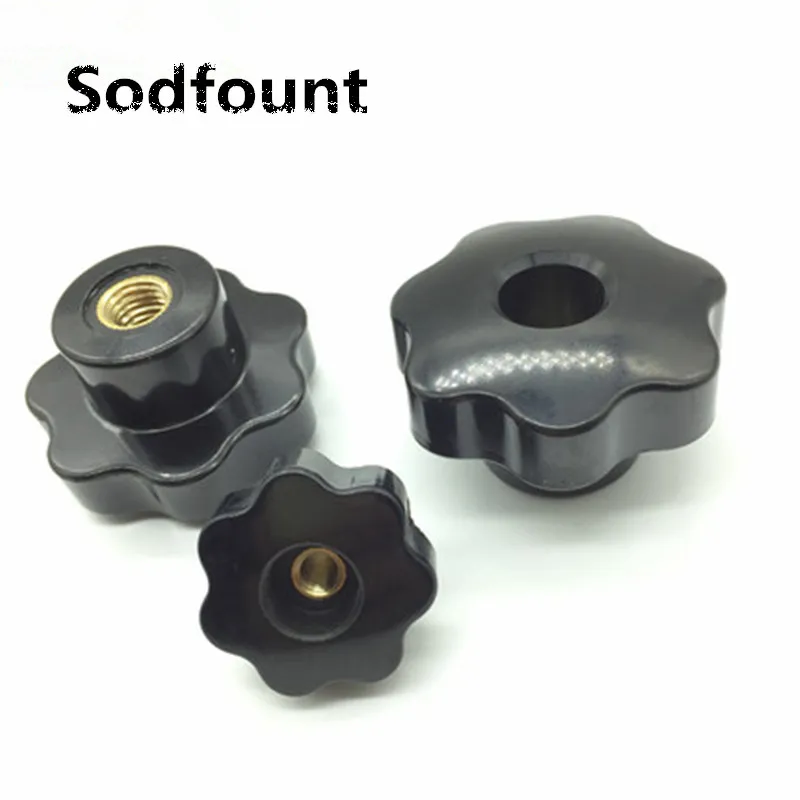 5Pcs CNC 3D Printer M5 M6 M8 M10 M12 M16 Hollow Plum Bakelite Hand Tighten Nuts Handle Star Mechanical Black Thumb Nut 
5Pcs CNC 3D Printer M5 M6 M8 M10 M12 M16 Hollow Plum Bakelite Hand Tighten Nuts Handle Star Mechanical Black Thumb Nut