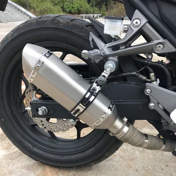 FLY5D Universal 51MM Motorcycle Akrapovic Exhaust Pipe With Muffler Moto Bike Pot For Escape Yamaha Honda KTM Kawasaki
FLY5D Universal 51MM Motorcycle Akrapovic Exhaust Pipe With Muffler Moto Bike Pot For Escape Yamaha Honda KTM Kawasaki