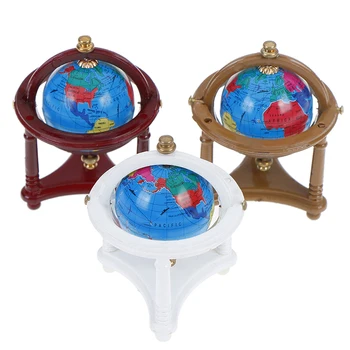 Dollhouse Rolling Globe With Wood Stand 1:12 Miniature Dollhouse Study Livingroom Bedroom Reading Room Furniture Accessory 
Dollhouse Rolling Globe With Wood Stand 1:12 Miniature Dollhouse Study Livingroom Bedroom Reading Room Furniture Accessory
