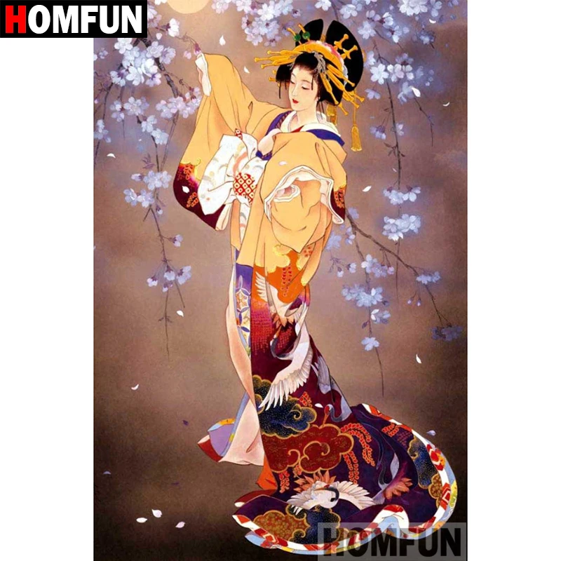 HOMFUN Diamond painting "Japanese woman" Full Square/Round Drill Wall Decor Inlaid Resin Embroidery Craft Cross stitch A08698
HOMFUN Diamond painting "Japanese woman" Full Square/Round Drill Wall Decor Inlaid Resin Embroidery Craft Cross stitch A08698