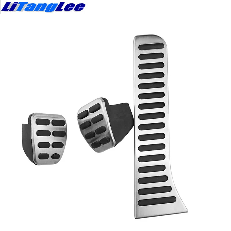 LitangLee Car Accelerator Pedal Pad Cover Sport Racing Design For Audi Q3 8U 2011-2018 AT MT RHD Foot Throttle Pedal Cover (2)