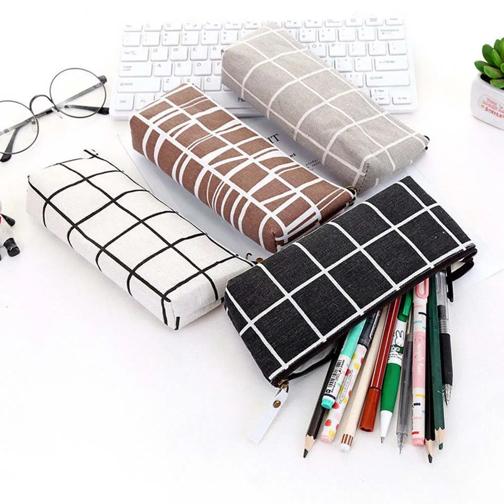 Hot Sale Simple Canvas Zipper Pencil Case Pen Bags Cosmetic Makeup Bag Storage Pouch Purse Students School Supplies Stationery
Hot Sale Simple Canvas Zipper Pencil Case Pen Bags Cosmetic Makeup Bag Storage Pouch Purse Students School Supplies Stationery