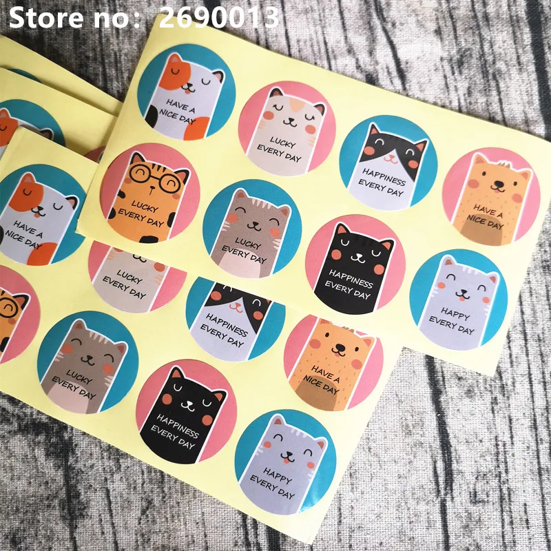 80PCS 3.5cm cute kitty HAPPY EVER DAY Theme Sealing Sticker DIY Gifts Posted Baking Decoration package Seal label Decor
80PCS 3.5cm cute kitty HAPPY EVER DAY Theme Sealing Sticker DIY Gifts Posted Baking Decoration package Seal label Decor