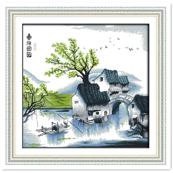 Back To Countryside In Spring 11CT Printed On Canvas Home Decor Chinese Counted Cross Stitch Patterns Kits Embroidery Cross Set
Back To Countryside In Spring 11CT Printed On Canvas Home Decor Chinese Counted Cross Stitch Patterns Kits Embroidery Cross Set
