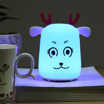 Cartoon deer silica gel usb charging moon lamp led multi-color night light for the festive atmosphere lamp real madrid 6
Cartoon deer silica gel usb charging moon lamp led multi-color night light for the festive atmosphere lamp real madrid 6